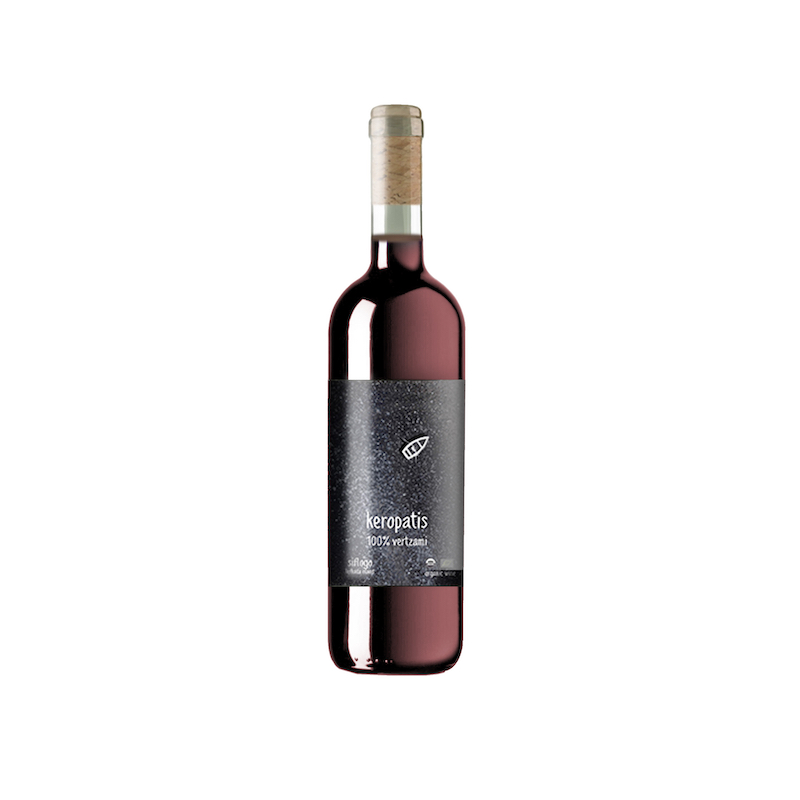 Siflogo Keropatis - Vertzami - Organic light red wine - No added sulfites - Lefkada island, Ionian Sea, Greece - Eklektikon