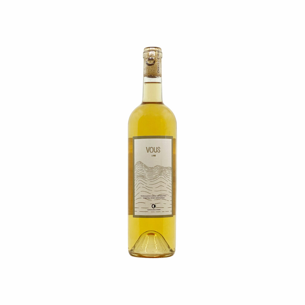 Vous Xiro White- Serifiotiko - Chrysoloras winery - Organic natural white wine - Cyclades, Aegean sea, Greece - Eklektikon