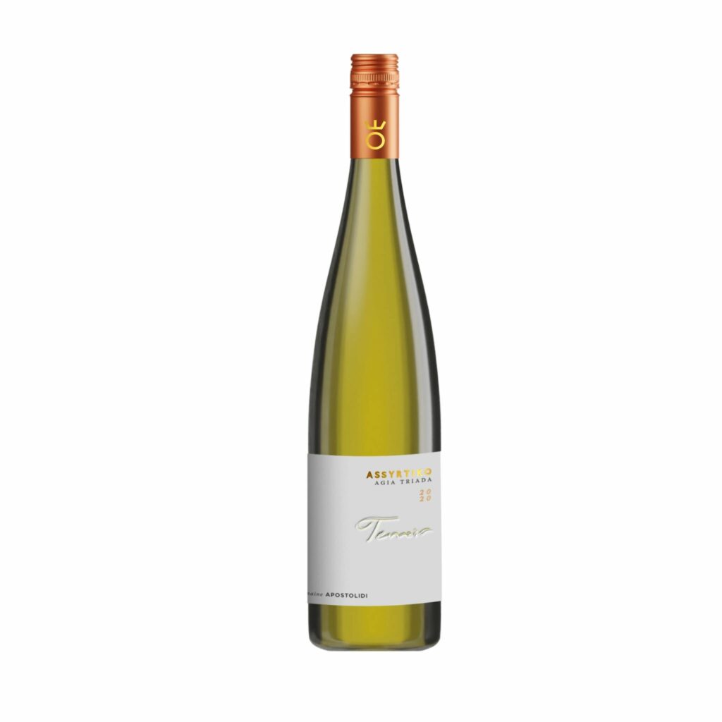 Assyrtiko Agia Triada , Assyrtiko - Apostolidis Organic Vineyards - Kavala, East Macedonia,Greece - natural organic White Dry Wine - Assyrtiko - Eklektikon