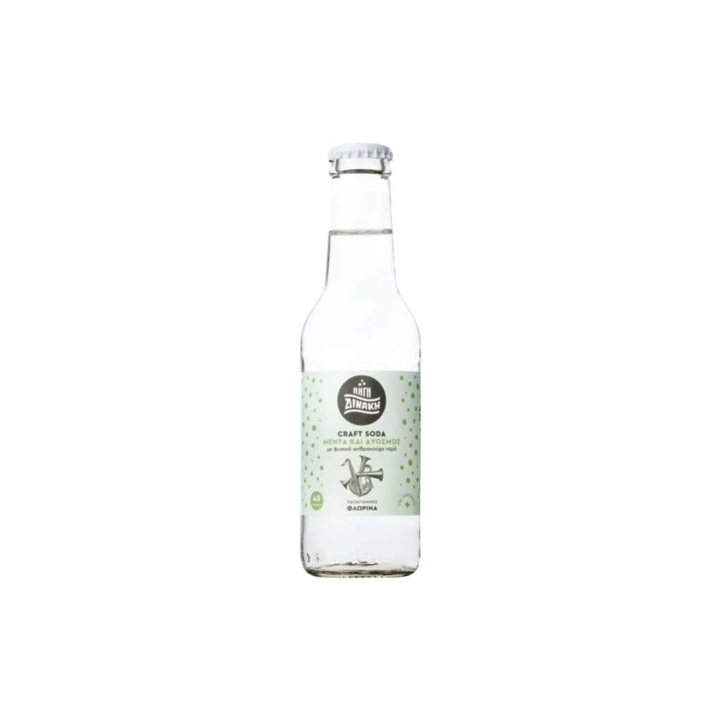 Craft Soda Mint & Spearmint - Natural carbonated sour water - Pigi Dinaki - Organic grower - Papayannis, Florina, Greece - Natural Greek wines - Eklektikon