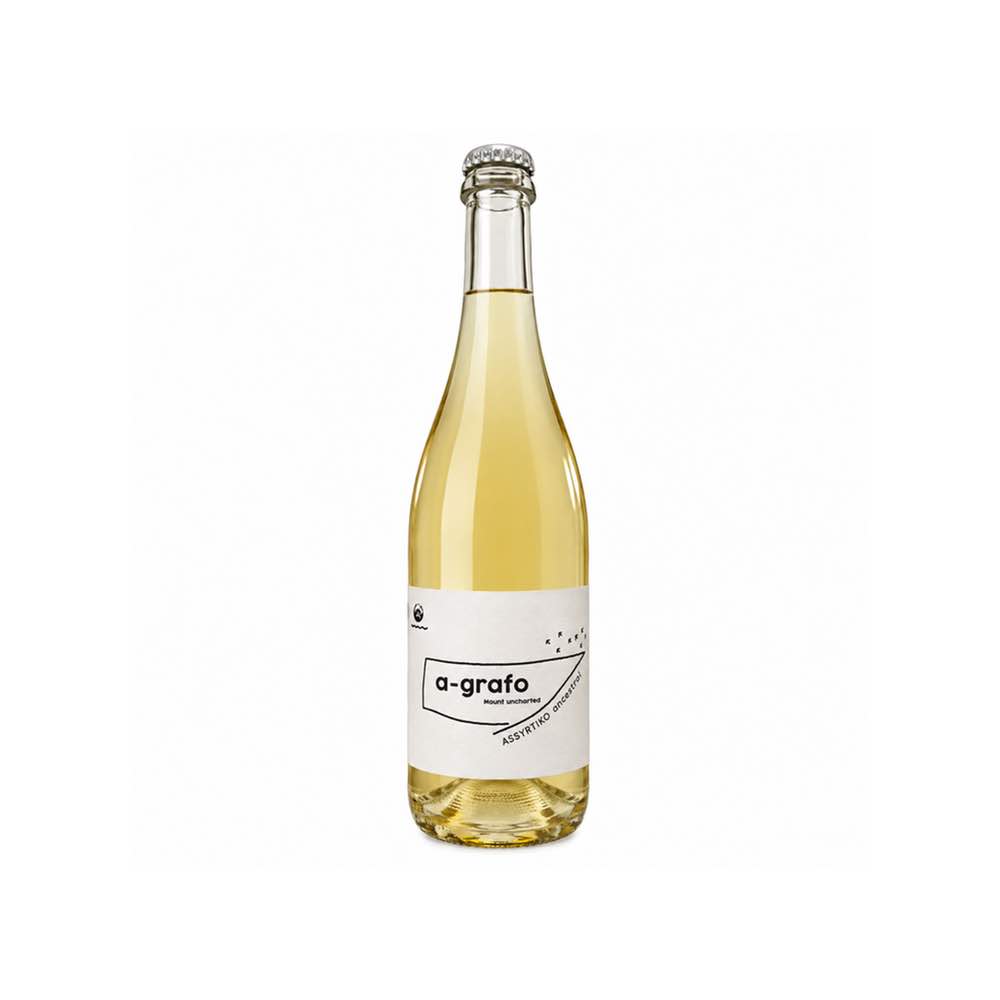 A-Grafo A-Grafo Assyrtiko Ancestral white - Kontozisis Organic Vineyards - Karditsa, Greece - Natural white wine - USDA Organic - No Sulfites
